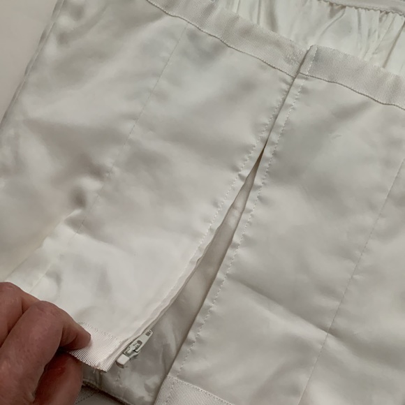 NICOLE MILLER 100% Silk Cream Ivory Bustier Crop Top - Picture 4 of 12